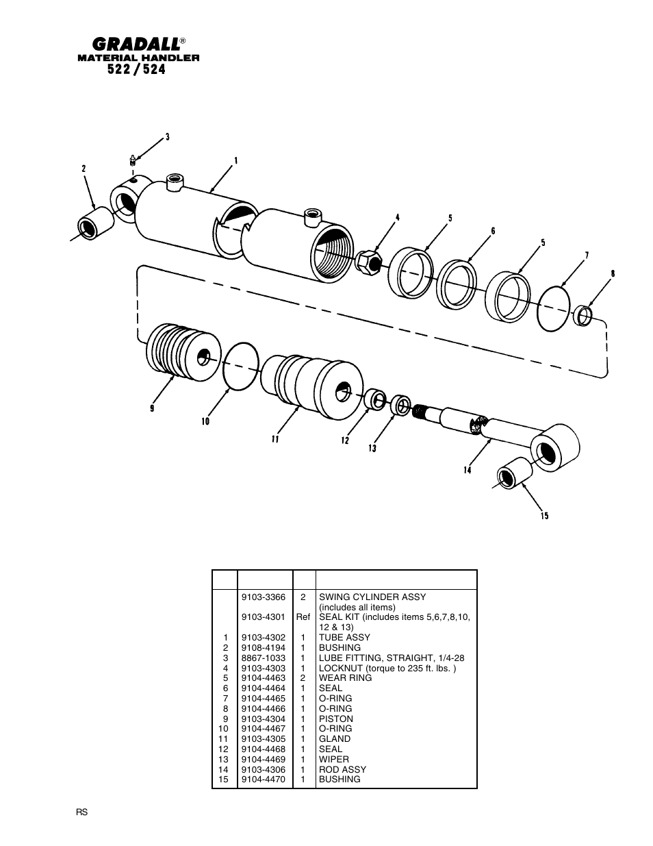 Gradall 524 Parts Manual User Manual | Page 273 / 312