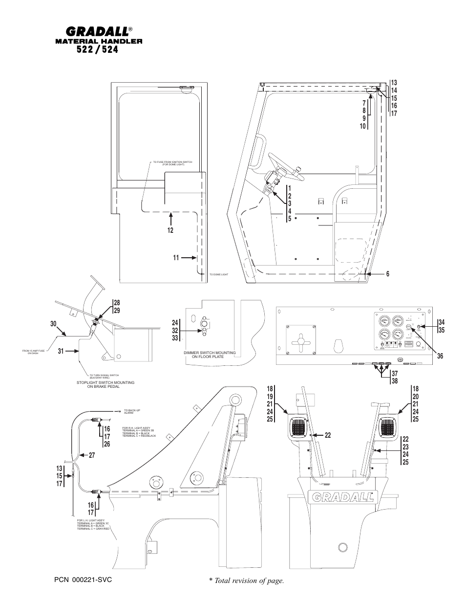 Total revision of page | Gradall 524 Parts Manual User Manual | Page 279 / 312