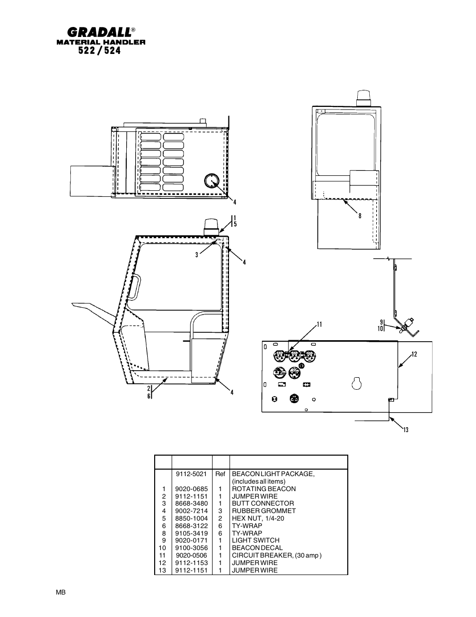 Gradall 524 Parts Manual User Manual | Page 282 / 312