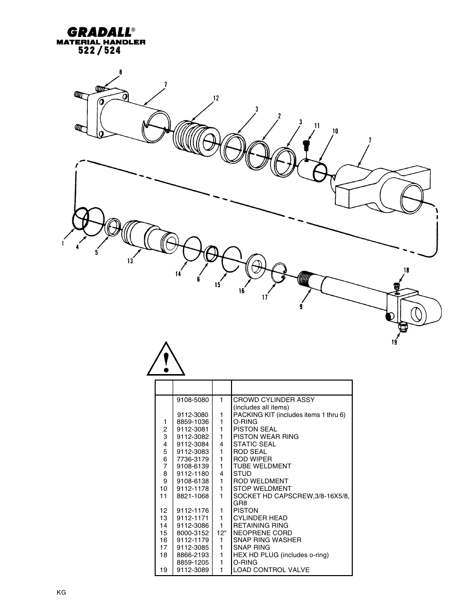 Gradall 524 Parts Manual User Manual | Page 288 / 312