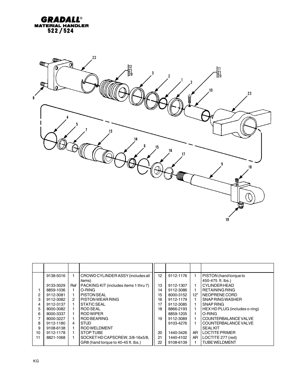 Gradall 524 Parts Manual User Manual | Page 289 / 312