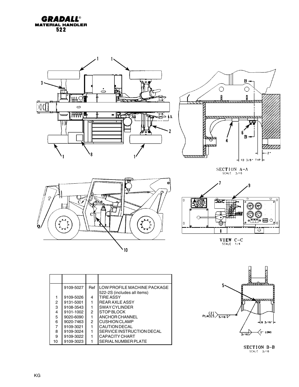 Gradall 524 Parts Manual User Manual | Page 301 / 312