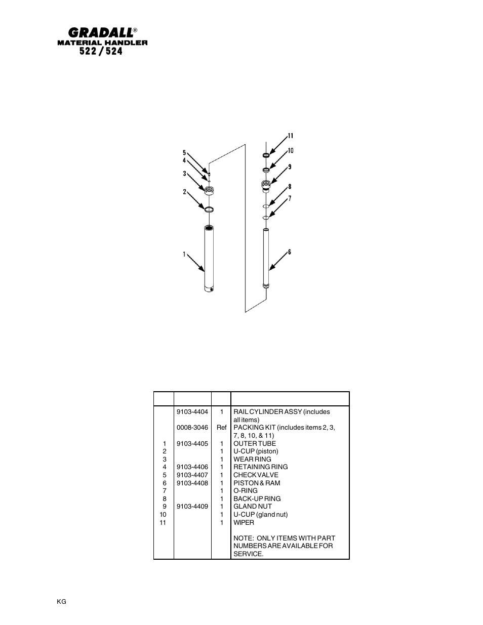 Gradall 524 Parts Manual User Manual | Page 307 / 312