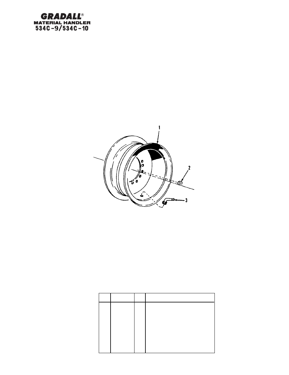 Drive train wheels & tires | Gradall 534C-10 Parts Manual User Manual | Page 104 / 255
