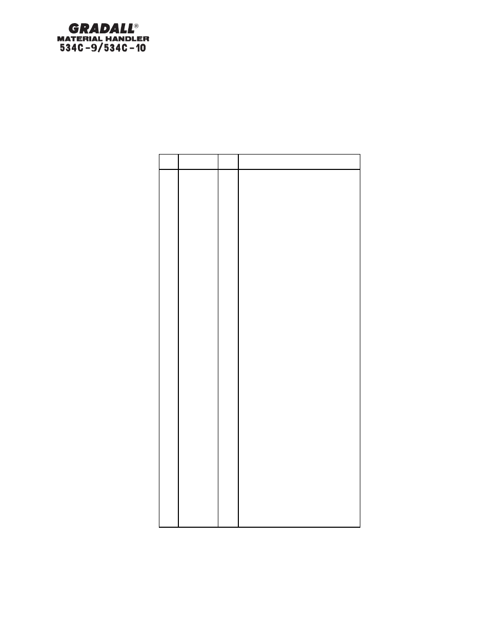 Gradall 534C-10 Parts Manual User Manual | Page 172 / 255