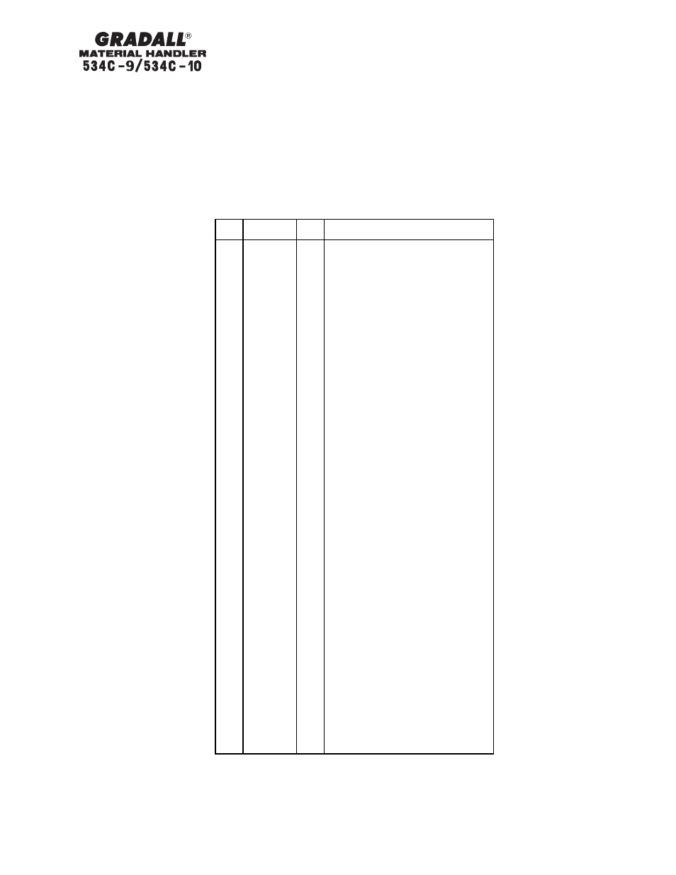Gradall 534C-10 Parts Manual User Manual | Page 174 / 255