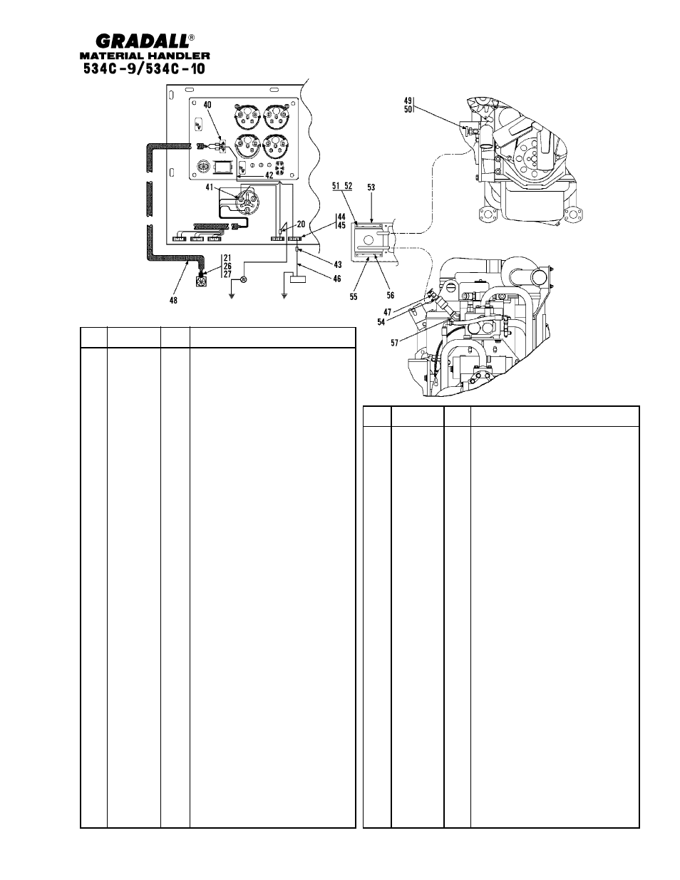 View c-c | Gradall 534C-10 Parts Manual User Manual | Page 221 / 255