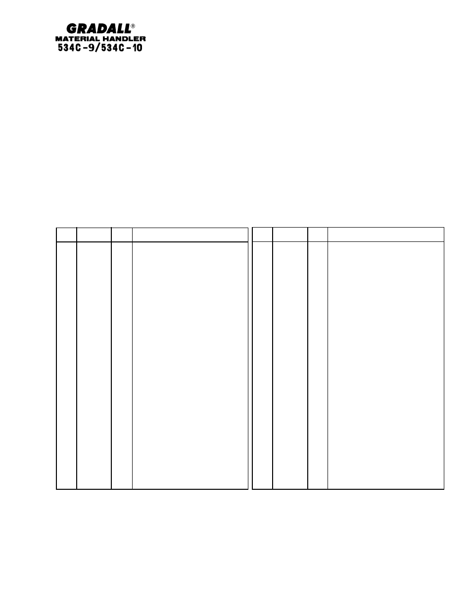 Gradall 534C-10 Parts Manual User Manual | Page 223 / 255