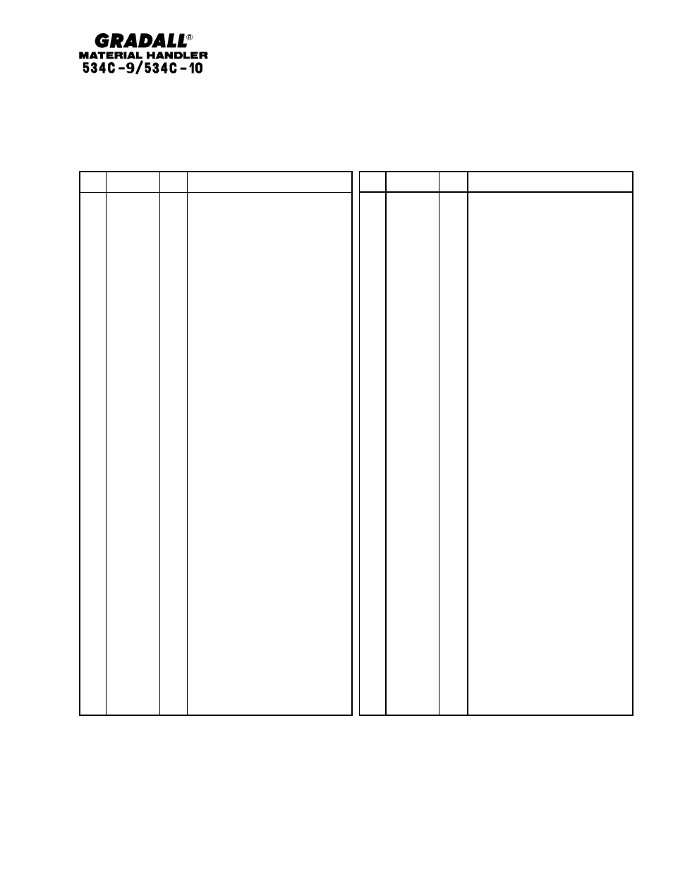 Gradall 534C-10 Parts Manual User Manual | Page 231 / 255