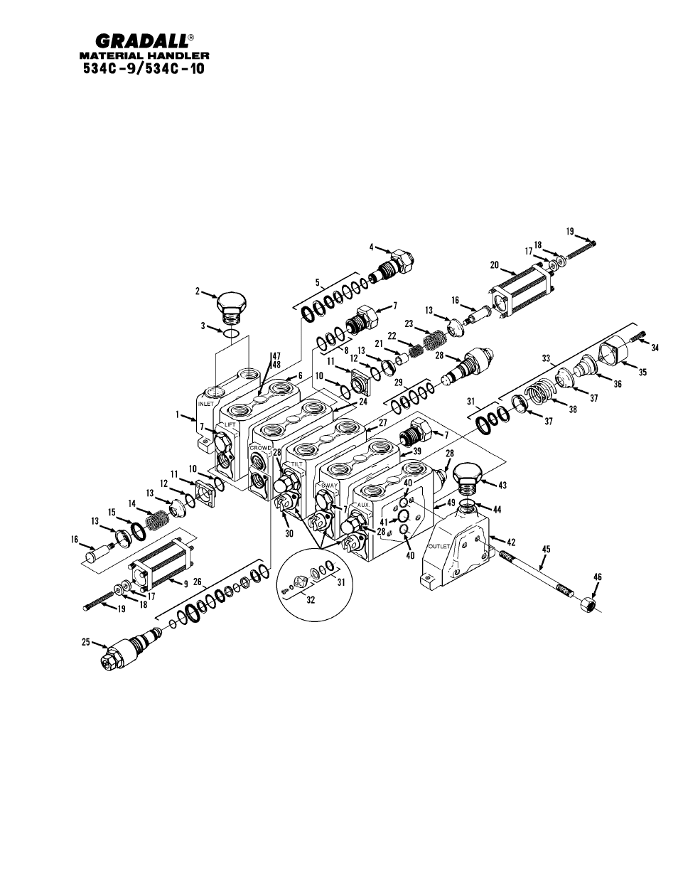 Gradall 534C-10 Parts Manual User Manual | Page 232 / 255