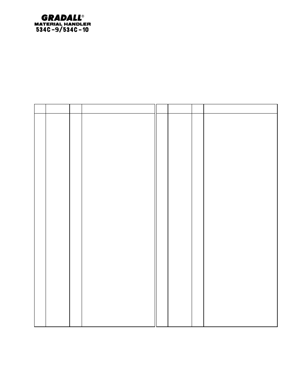 Gradall 534C-10 Parts Manual User Manual | Page 233 / 255