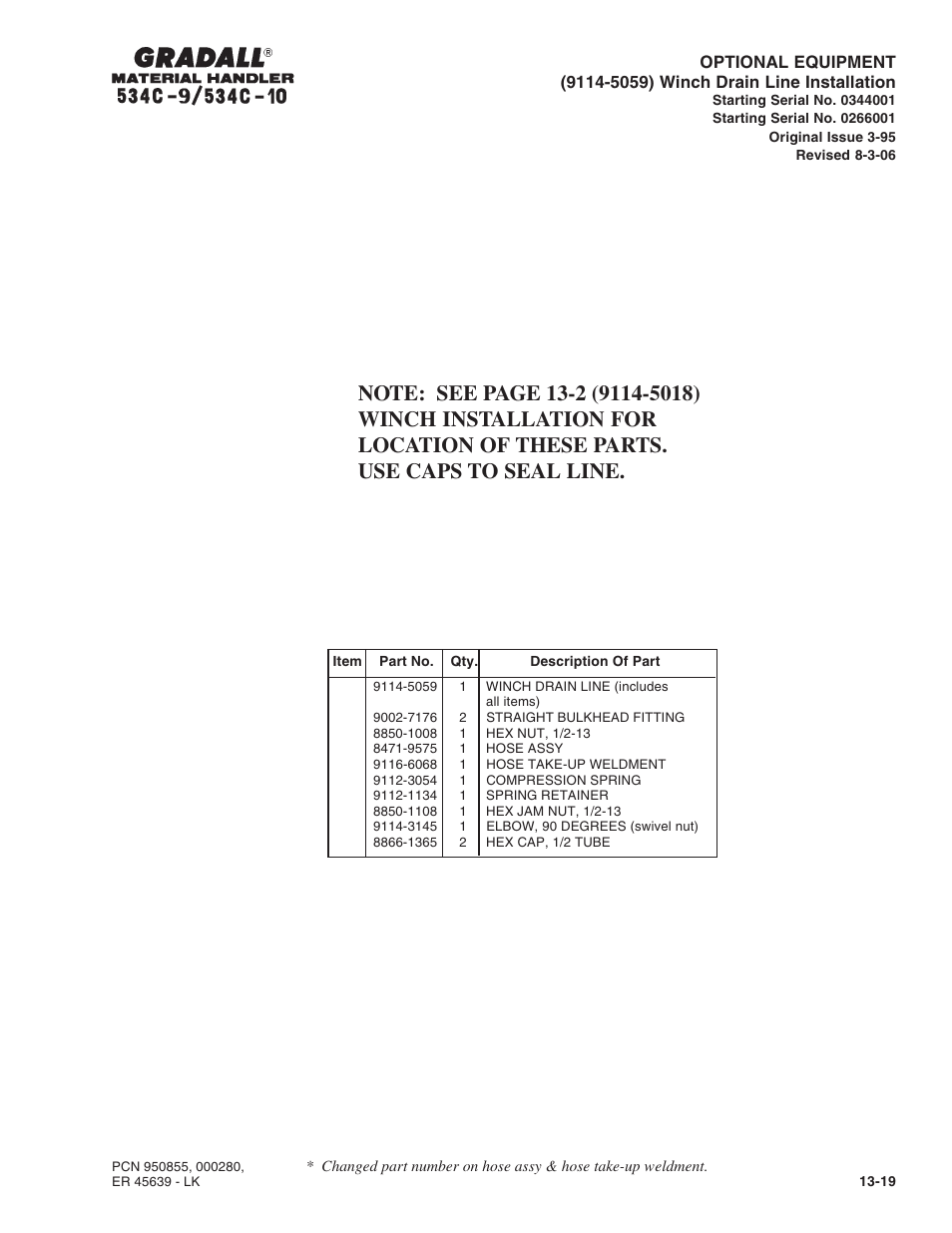 Gradall 534C-10 Parts Manual User Manual | Page 239 / 255
