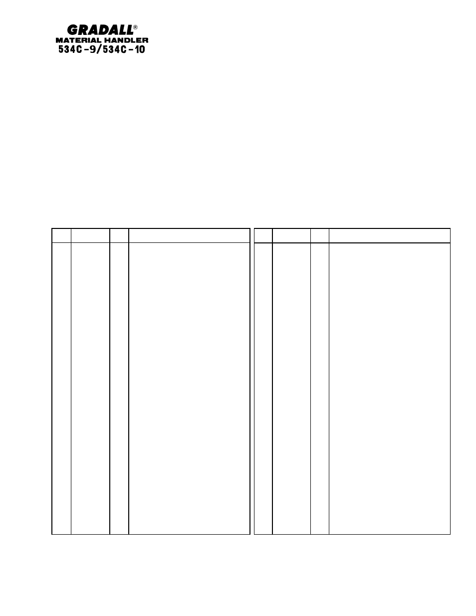 Gradall 534C-10 Parts Manual User Manual | Page 249 / 255