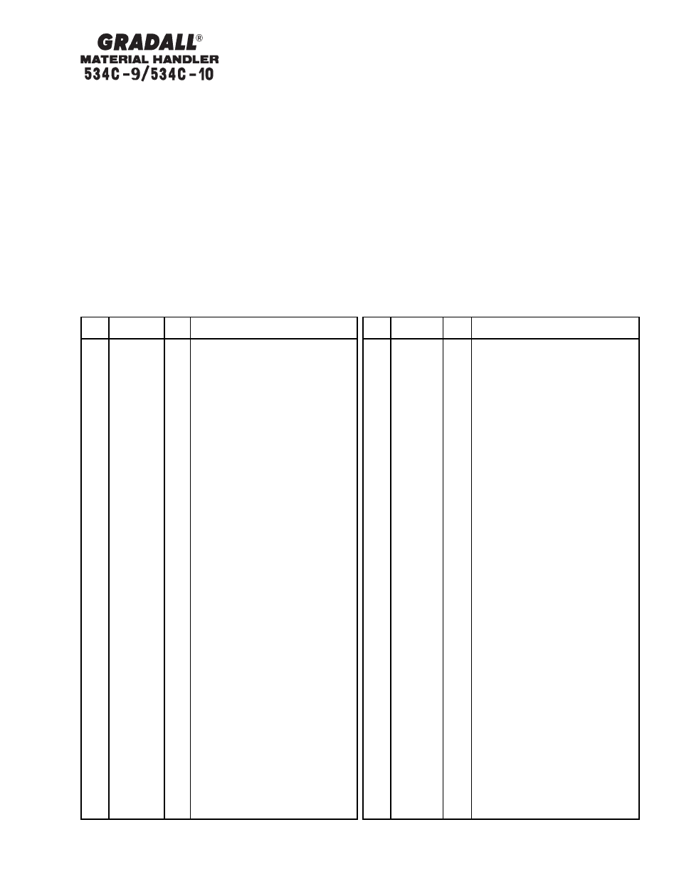 Gradall 534C-10 Parts Manual User Manual | Page 35 / 255