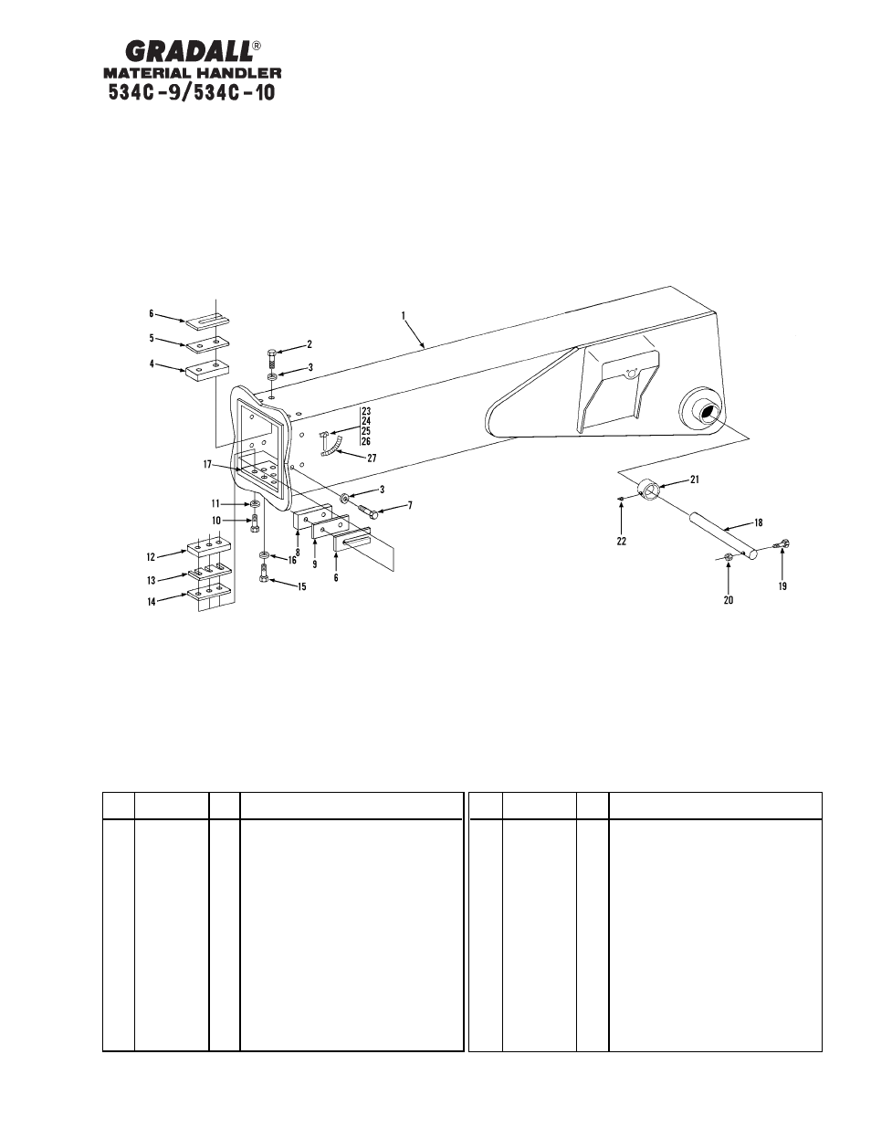 Section 3 boom | Gradall 534C-10 Parts Manual User Manual | Page 40 / 255