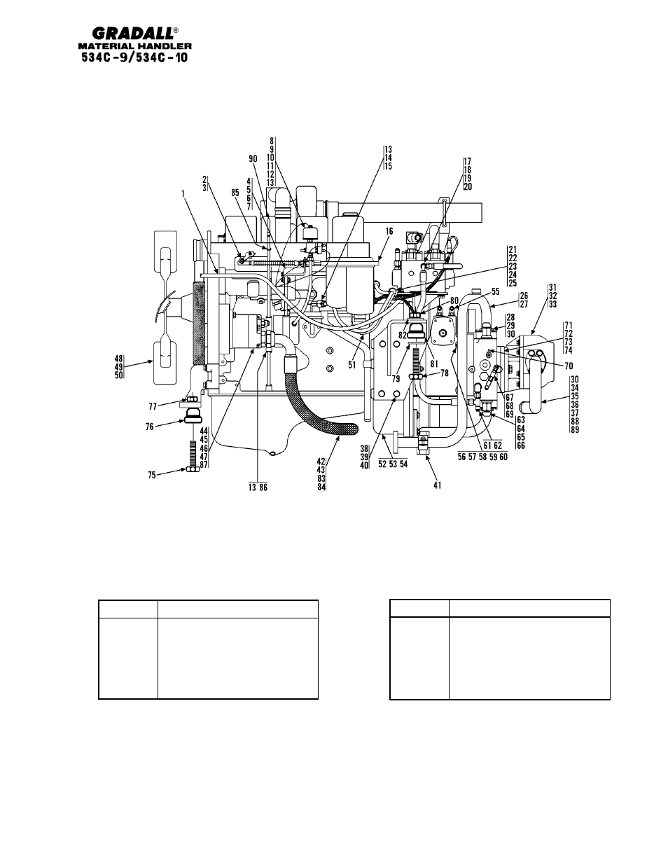 Section 5 engine & attaching parts, 534c-9 | Gradall 534C-10 Parts Manual User Manual | Page 64 / 255