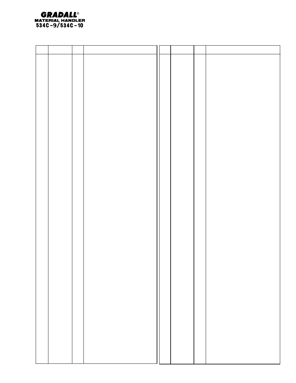 Gradall 534C-10 Parts Manual User Manual | Page 65 / 255
