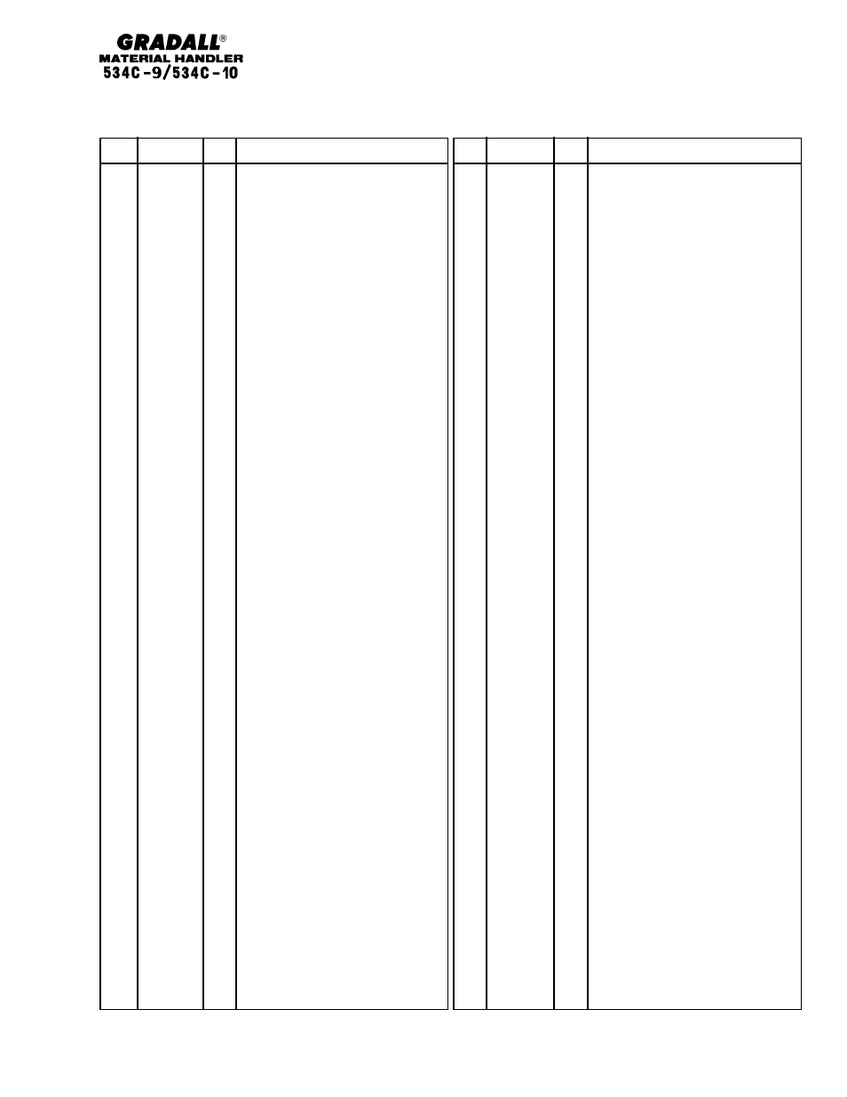 Gradall 534C-10 Parts Manual User Manual | Page 67 / 255