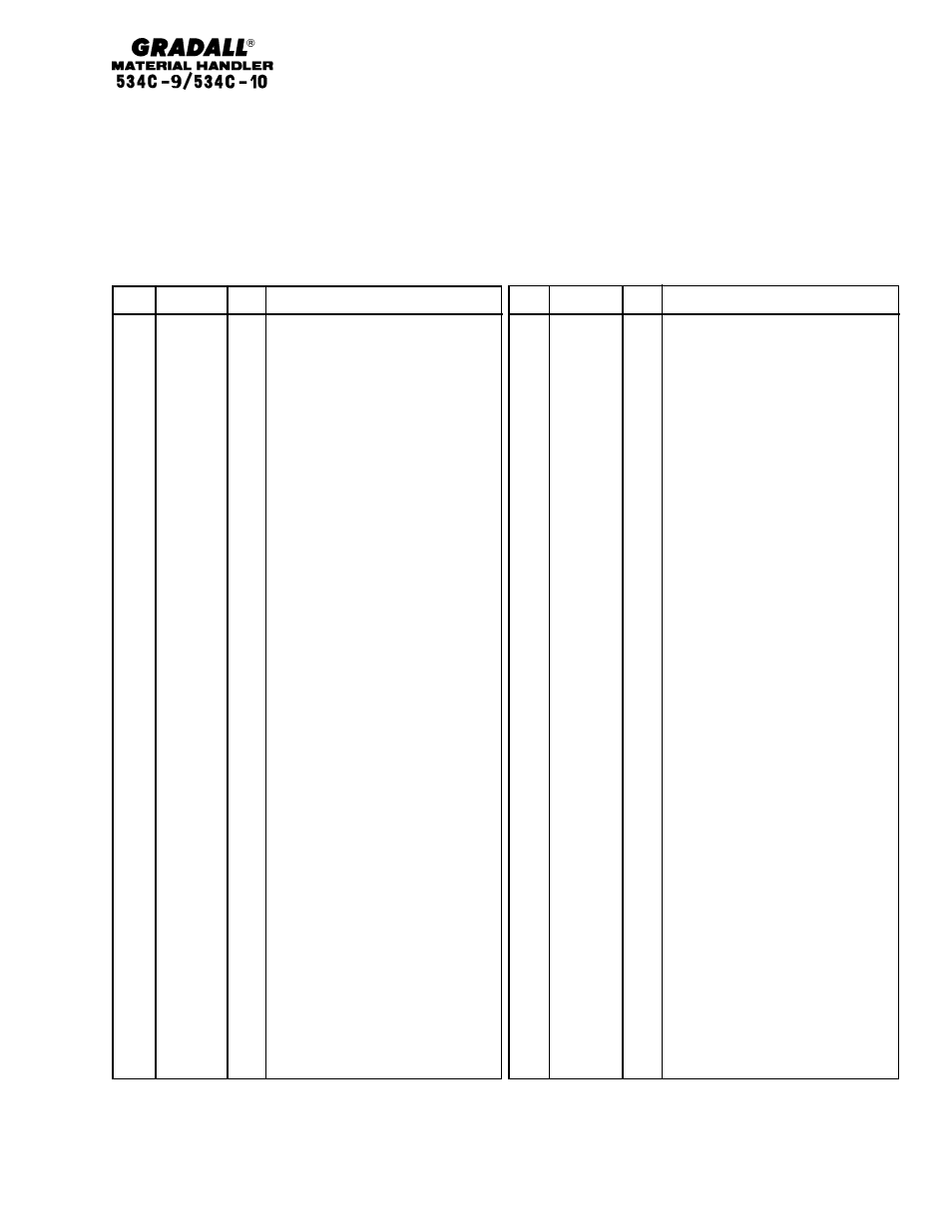 Gradall 534C-10 Parts Manual User Manual | Page 69 / 255