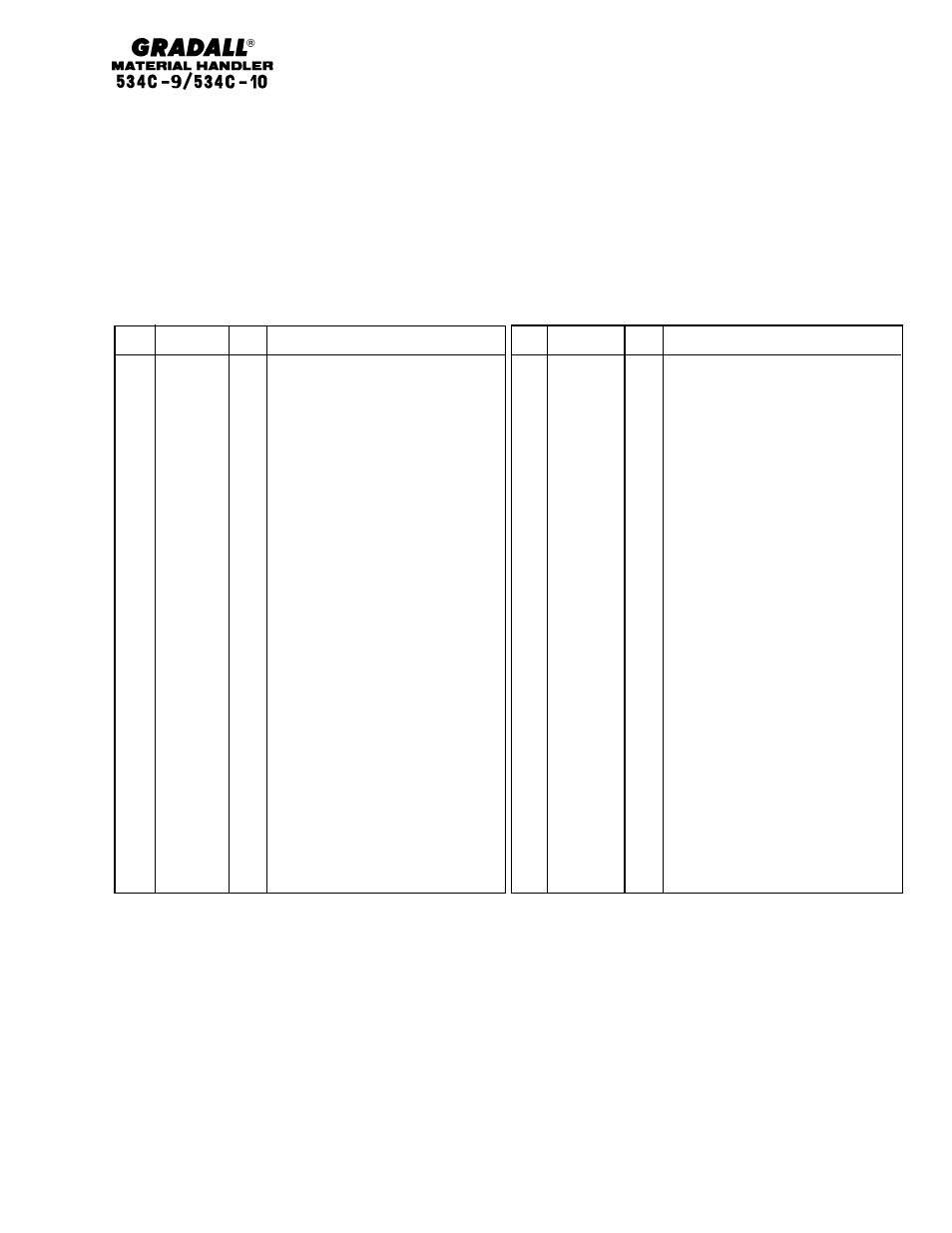 Gradall 534C-10 Parts Manual User Manual | Page 71 / 255