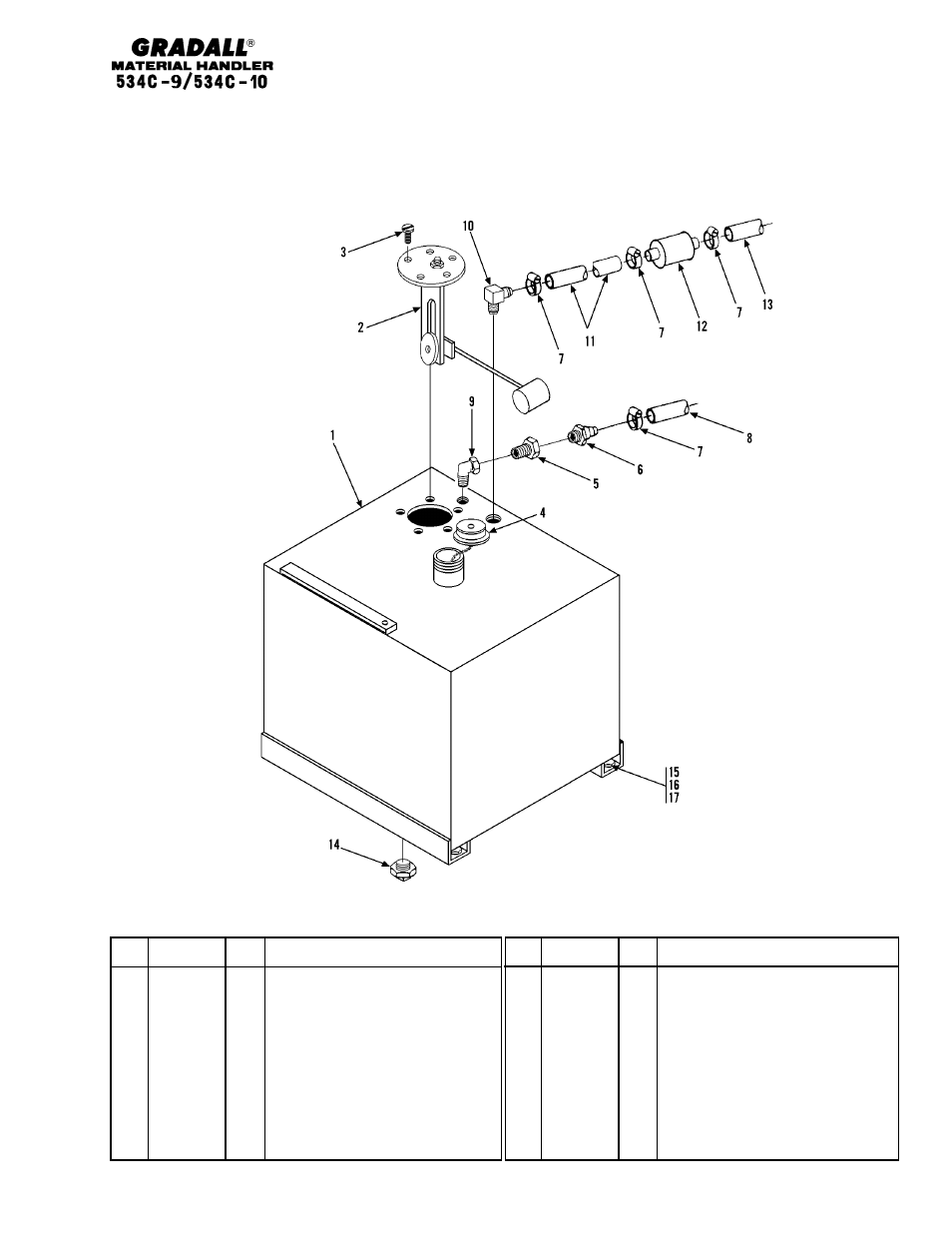 Engine & attaching parts fuel tank & lines | Gradall 534C-10 Parts Manual User Manual | Page 77 / 255