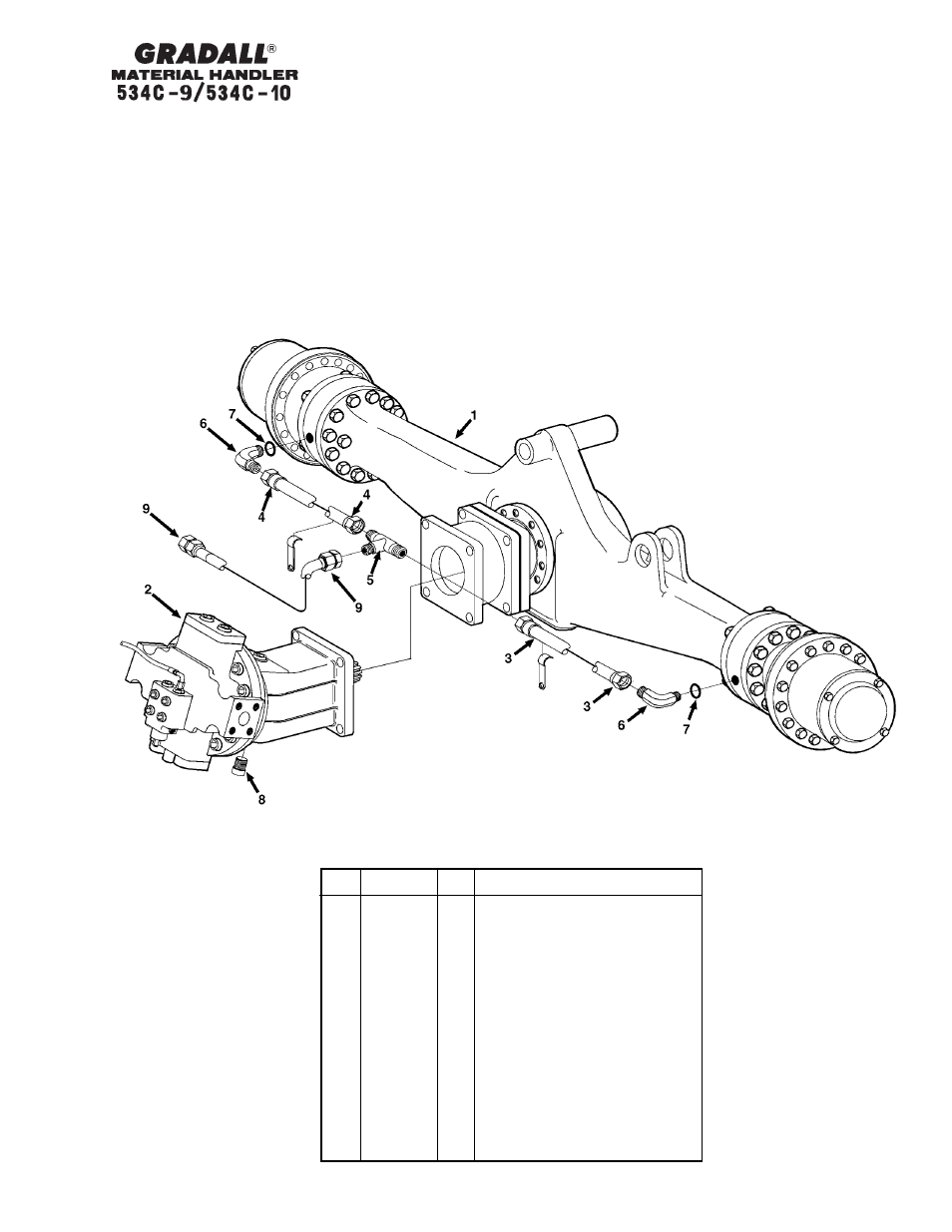 Section 6 drive train | Gradall 534C-10 Parts Manual User Manual | Page 89 / 255