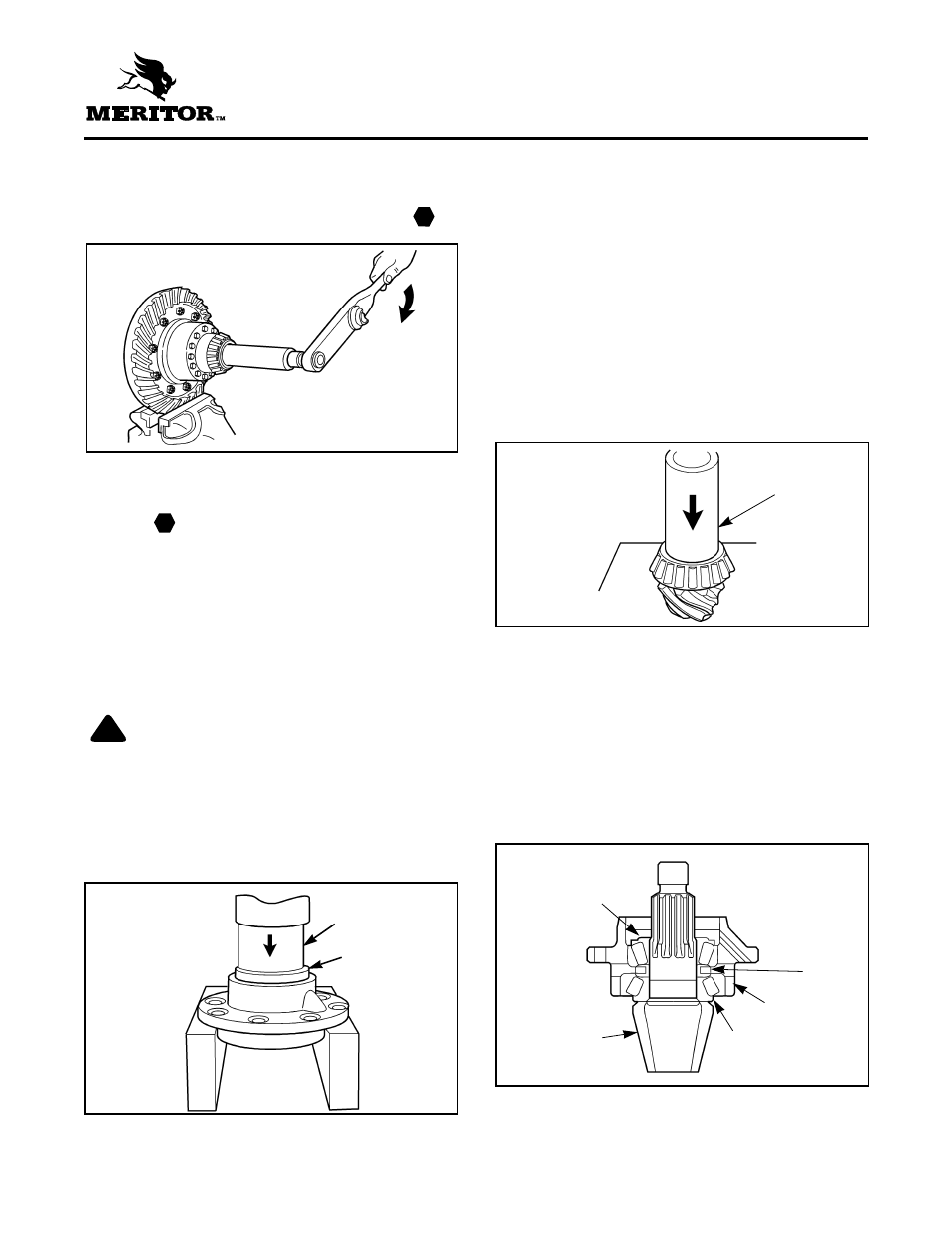 Assemble drive pinion and bearing cage | Gradall 534C-10 (2460-4129) Service Manual User Manual | Page 115 / 258