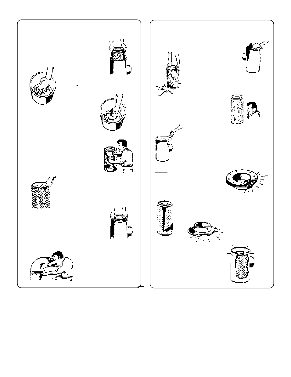 Donaldson, Air filter service tips, 7 important steps to follow the important “don’t | Gradall 534C-10 (2460-4129) Service Manual User Manual | Page 242 / 258