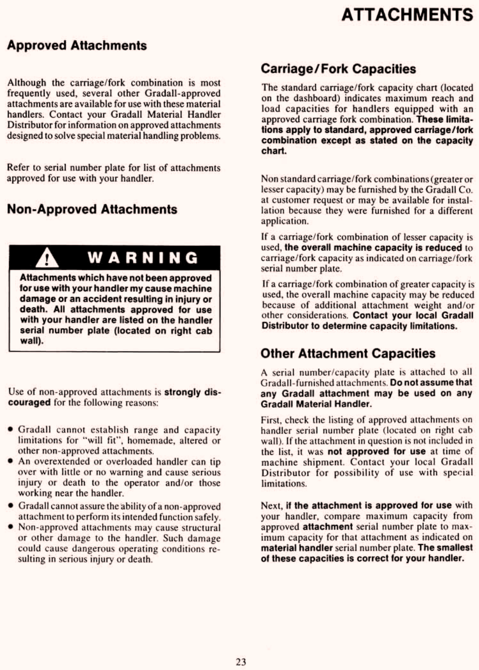 Attachments | Gradall 534C-10 (2460-4129) Service Manual User Manual | Page 29 / 258