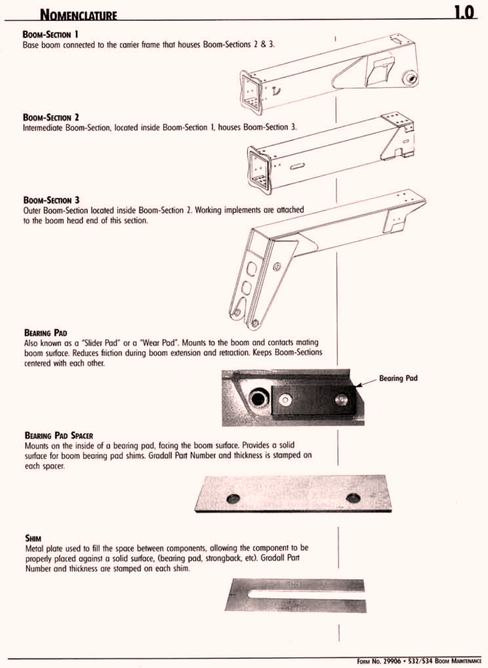 Nomenclature | Gradall 534C-10 (9114-4437) Service Manual User Manual | Page 165 / 260