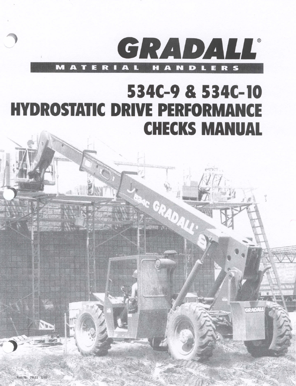 29633 hydrostatic drive performance check manual | Gradall 534C-10 (9114-4437) Service Manual User Manual | Page 49 / 260