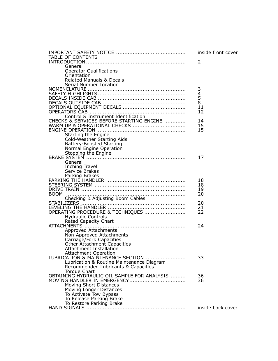 Gradall 534C-10 (9114-4437) Service Manual User Manual | Page 7 / 260