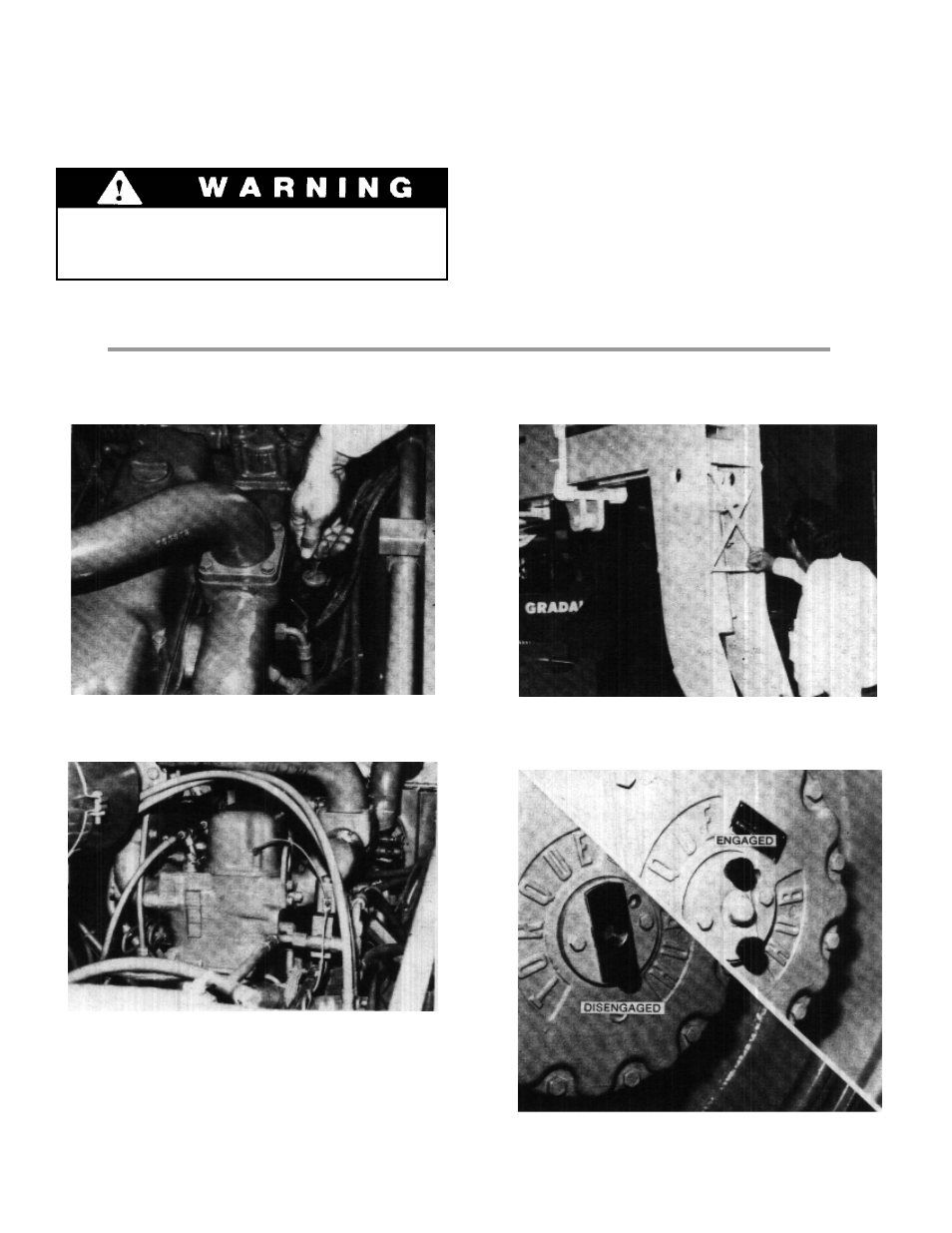 Checks and services before starting engine | Gradall 534B (9100-3023) Operation Manual User Manual | Page 7 / 21