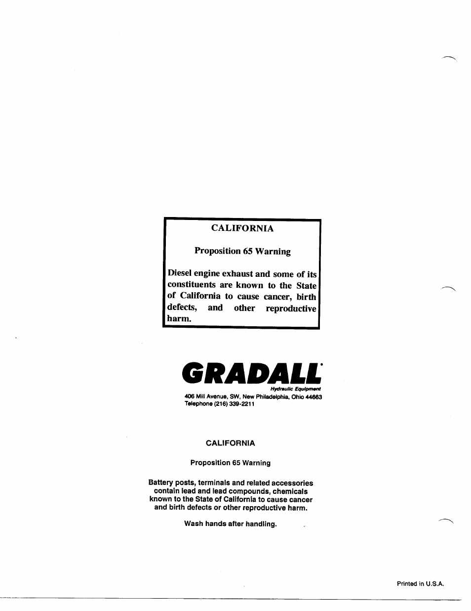 Gradall 534B (9103-1380) Operation Manual User Manual | Page 34 / 34