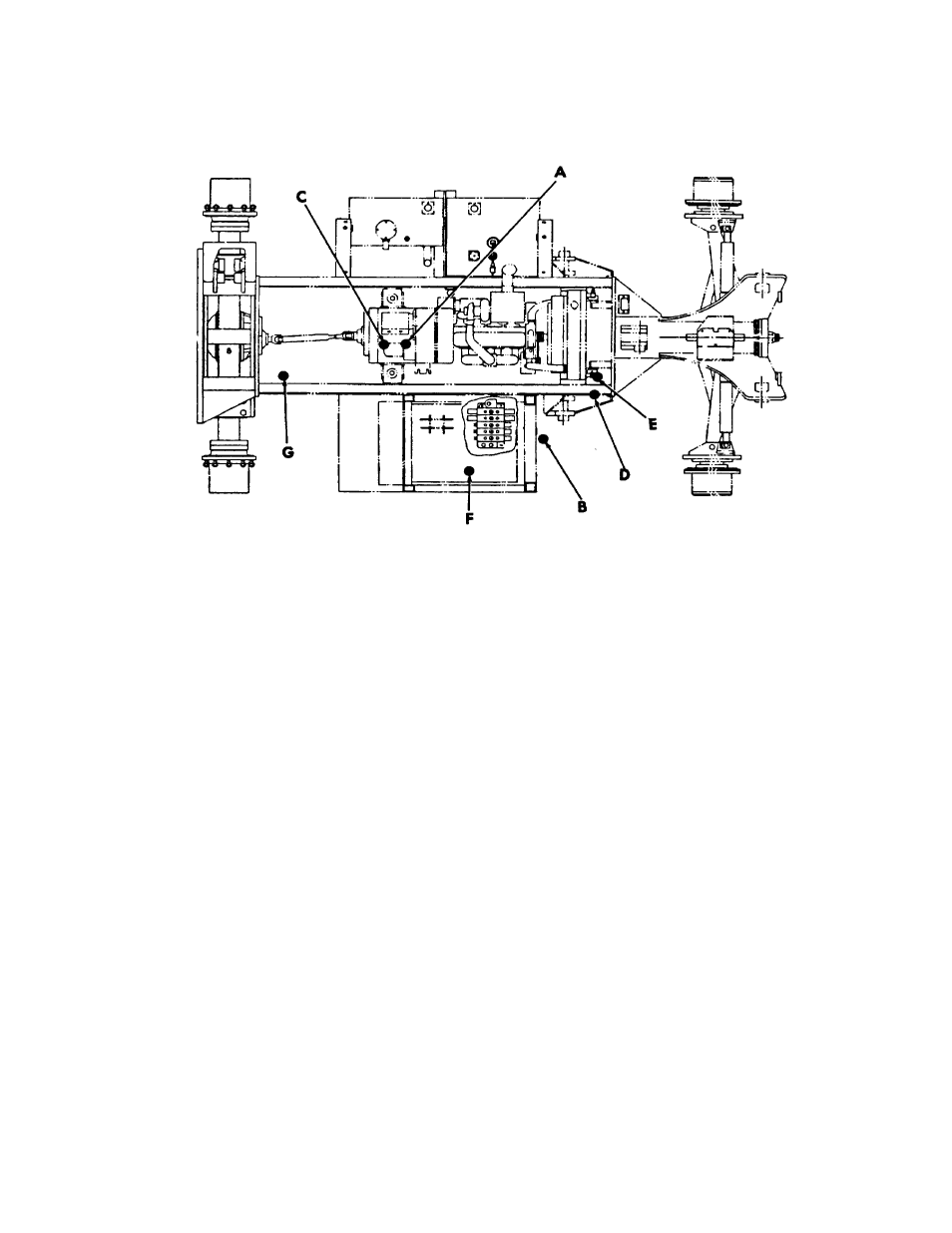 Hydraulic pressure test ports | Gradall 534B (9103-1390) Service Manual User Manual | Page 81 / 266