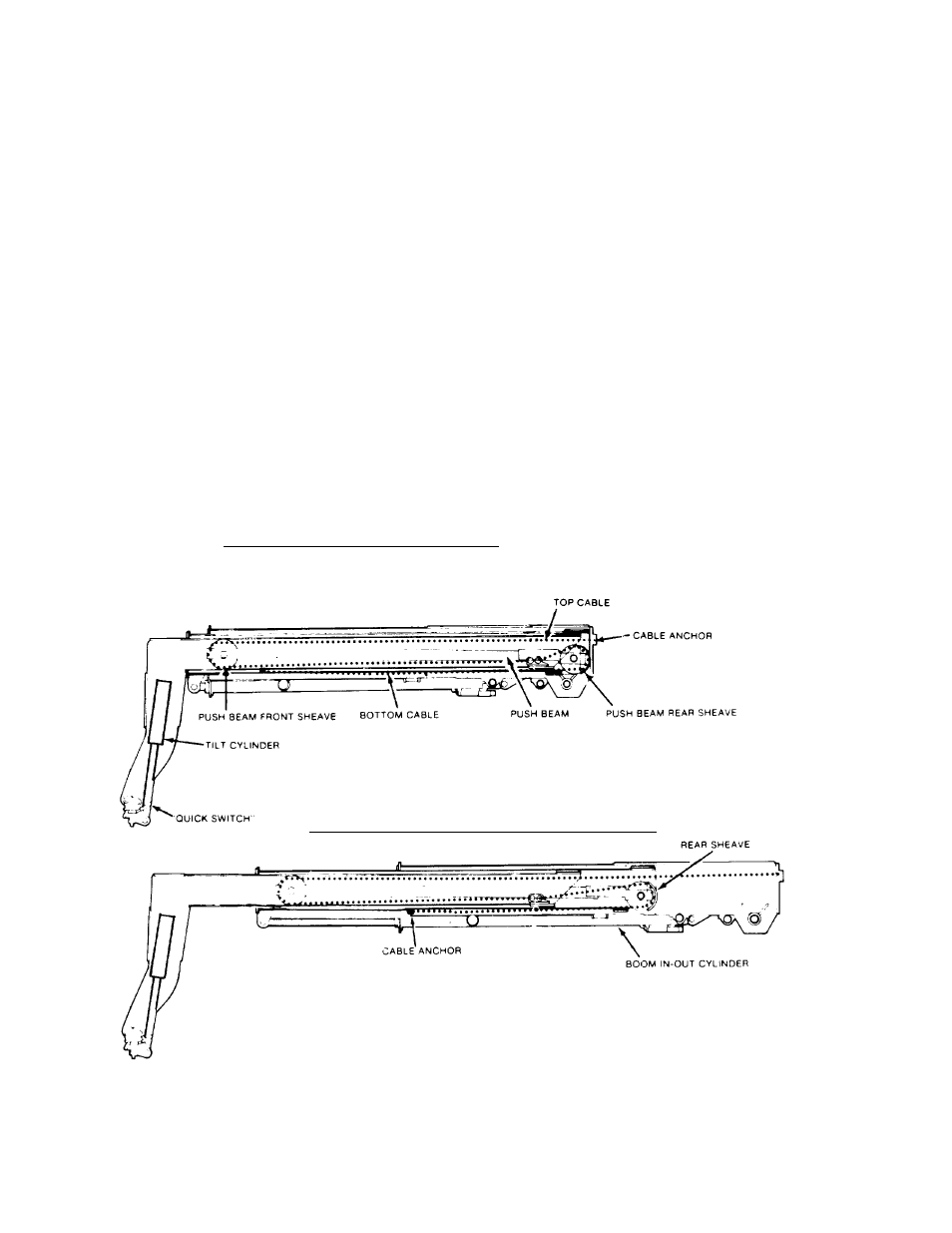 How to check and adjust the boom cables | Gradall 534B (9103-1390) Service Manual User Manual | Page 89 / 266