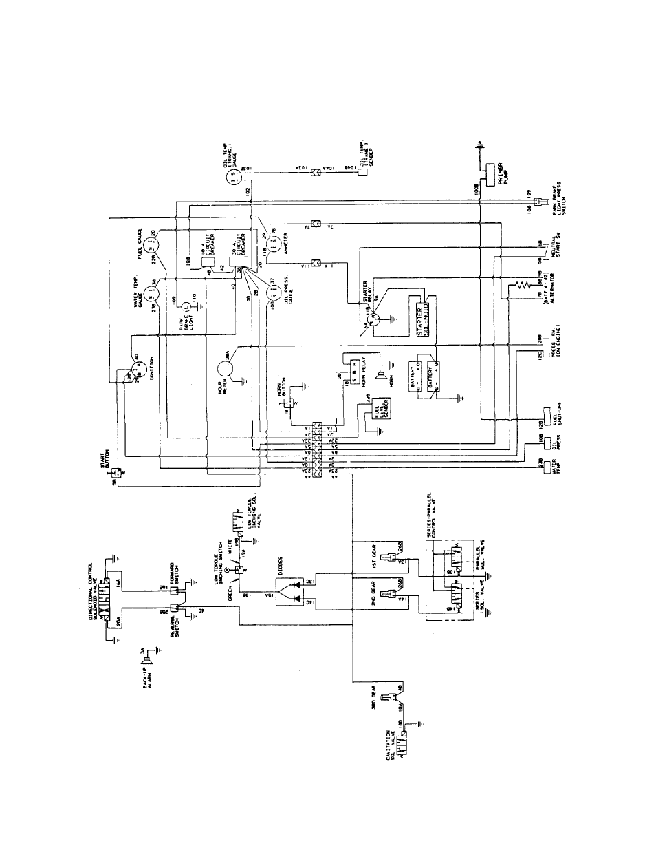 Electric schematic drawing | Gradall 534B (9103-1390) Service Manual User Manual | Page 92 / 266