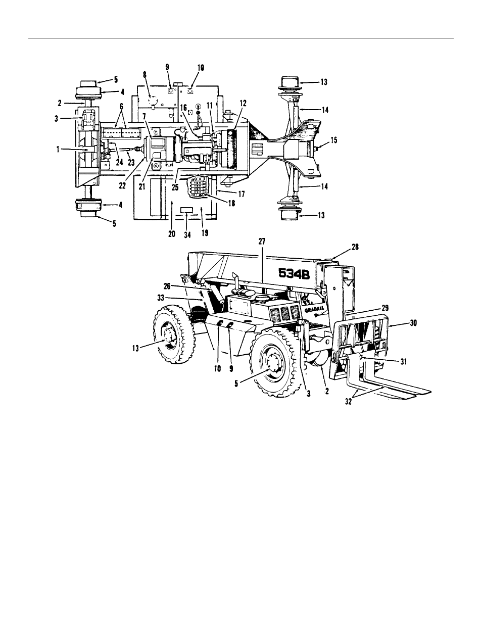 Nomenclature | Gradall 534B (9020-7317) Service Manual User Manual | Page 58 / 244