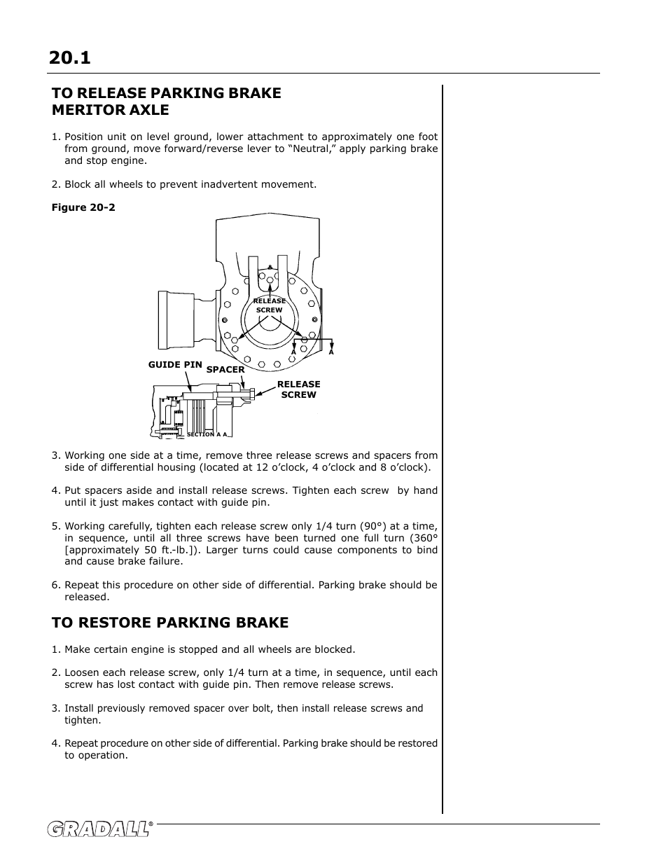 Gradall G6-42P (91404003_Before 0160004017) Operation Manual User Manual | Page 46 / 52