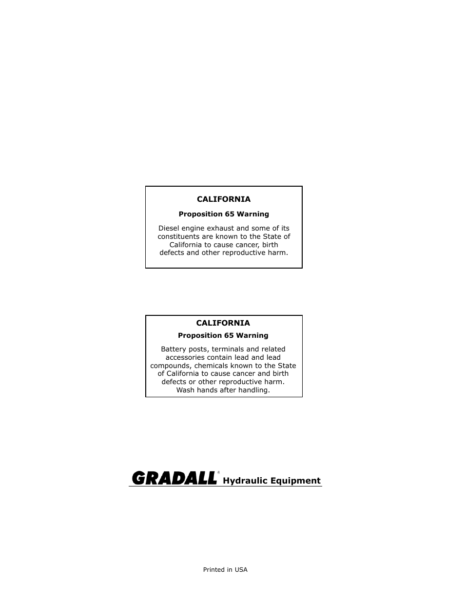 Gradall G6-42P (91404003_Before 0160004017) Operation Manual User Manual | Page 52 / 52