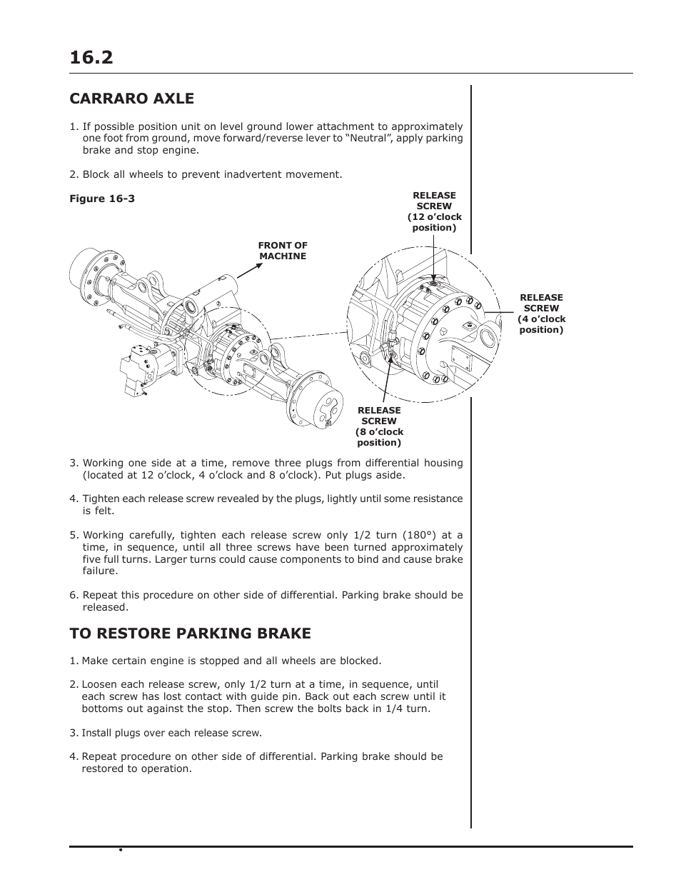 Carraro axle | Gradall 544D-10 (9136-4142) Operation Manual User Manual | Page 45 / 54