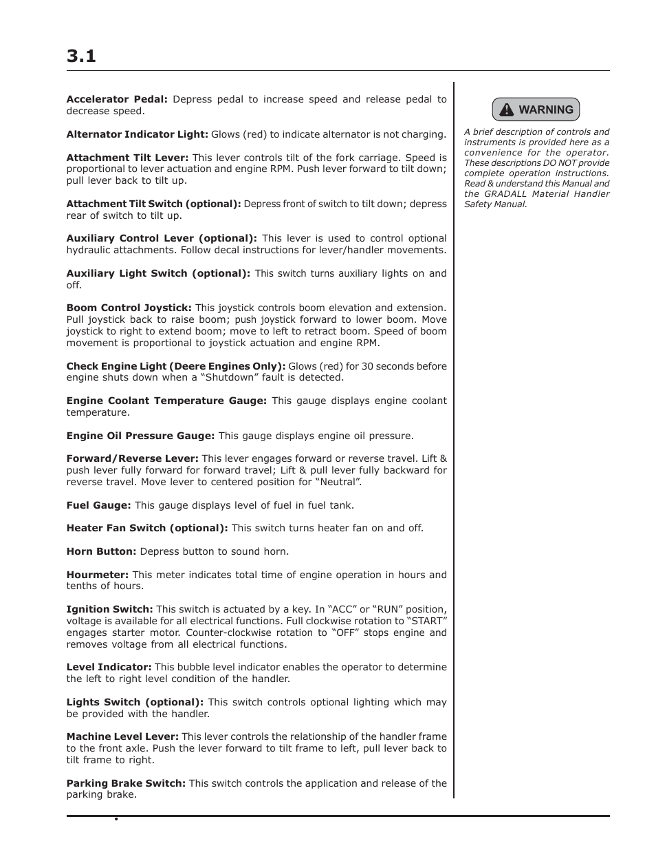 Gradall 544D (9136-4003) Service Manual User Manual | Page 19 / 392