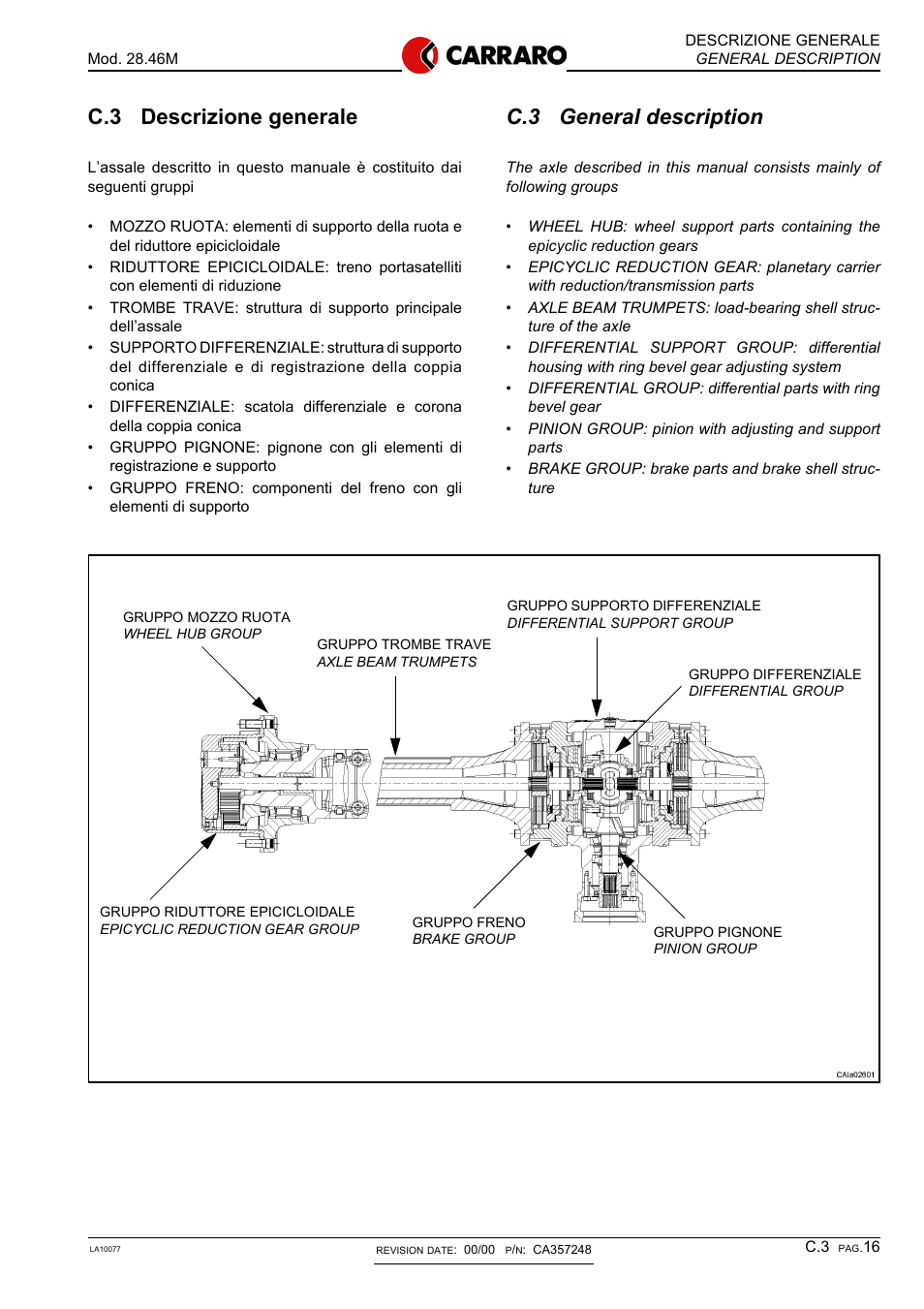 C.3 general description, C.3 descrizione generale | Gradall 544D (9136-4003) Service Manual User Manual | Page 223 / 392