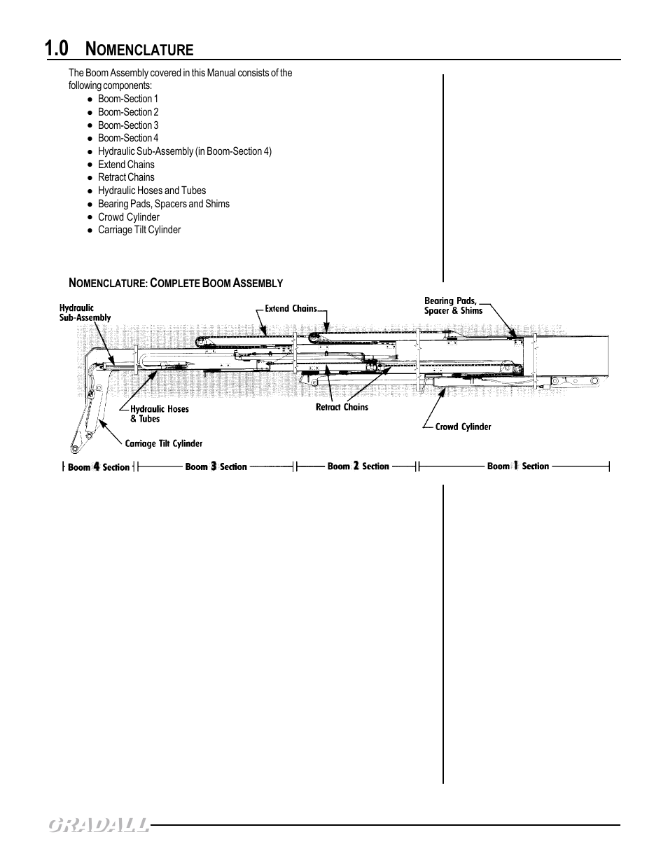 Nomenclature, Gradall | Gradall 544D (9136-4003) Service Manual User Manual | Page 303 / 392