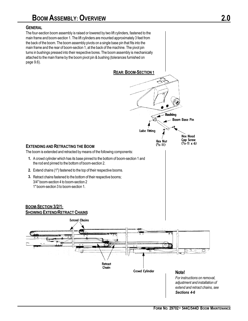 Boom assembly: overview, Ssembly, Verview | Gradall 544D (9136-4003) Service Manual User Manual | Page 304 / 392