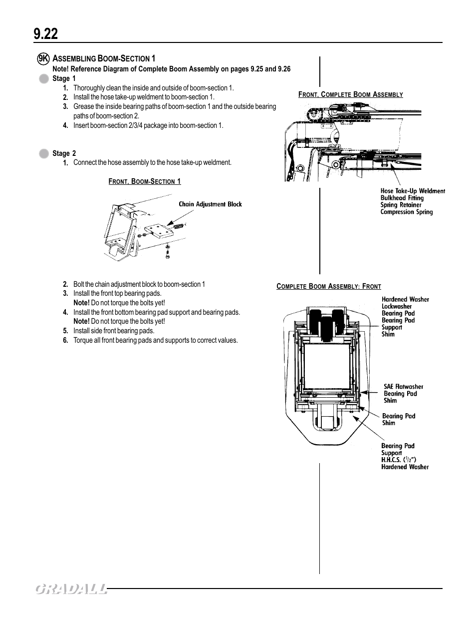 Assembling boom-section 1, Gradall | Gradall 544D (9136-4003) Service Manual User Manual | Page 349 / 392