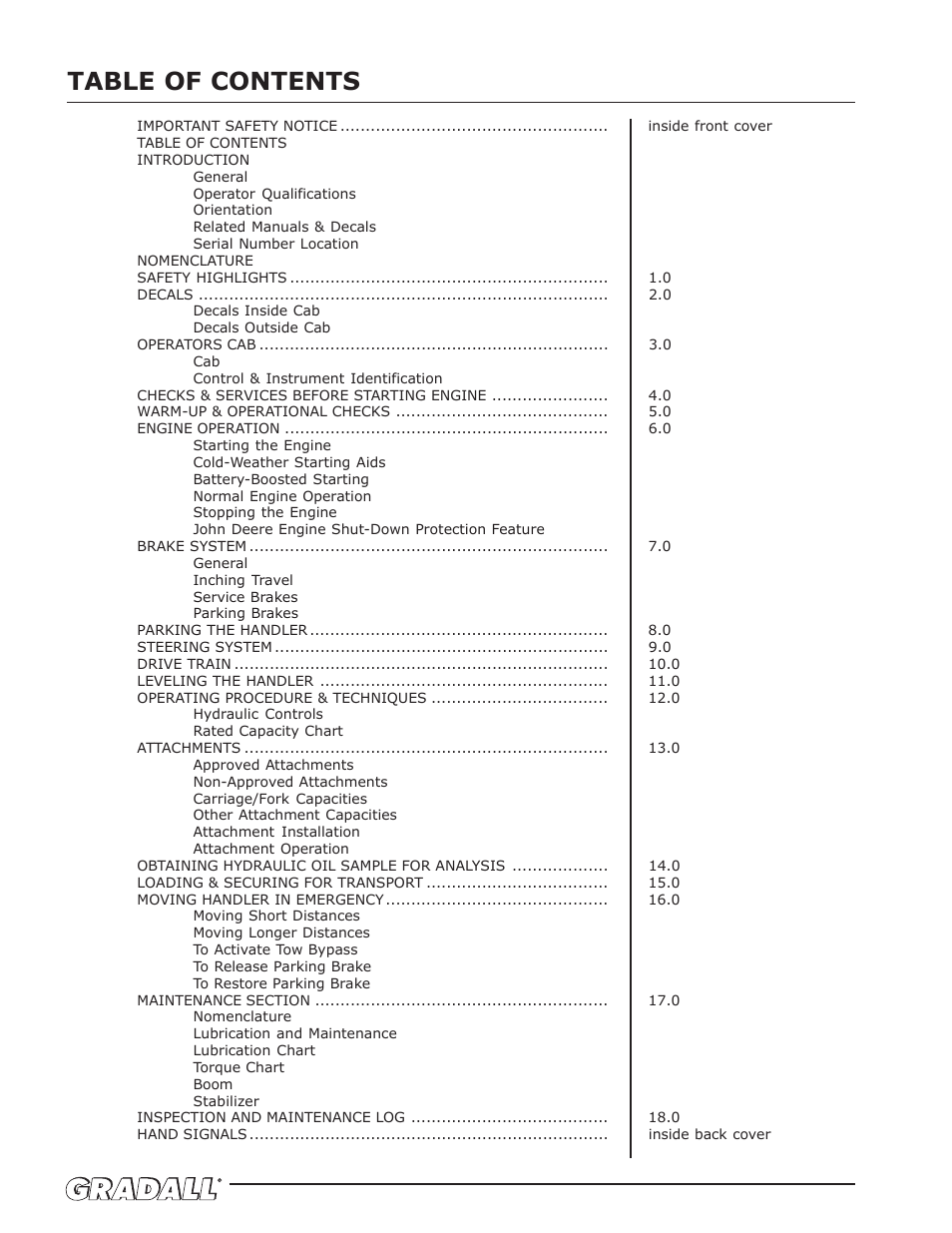 Gradall 544D (9136-4003) Service Manual User Manual | Page 8 / 392