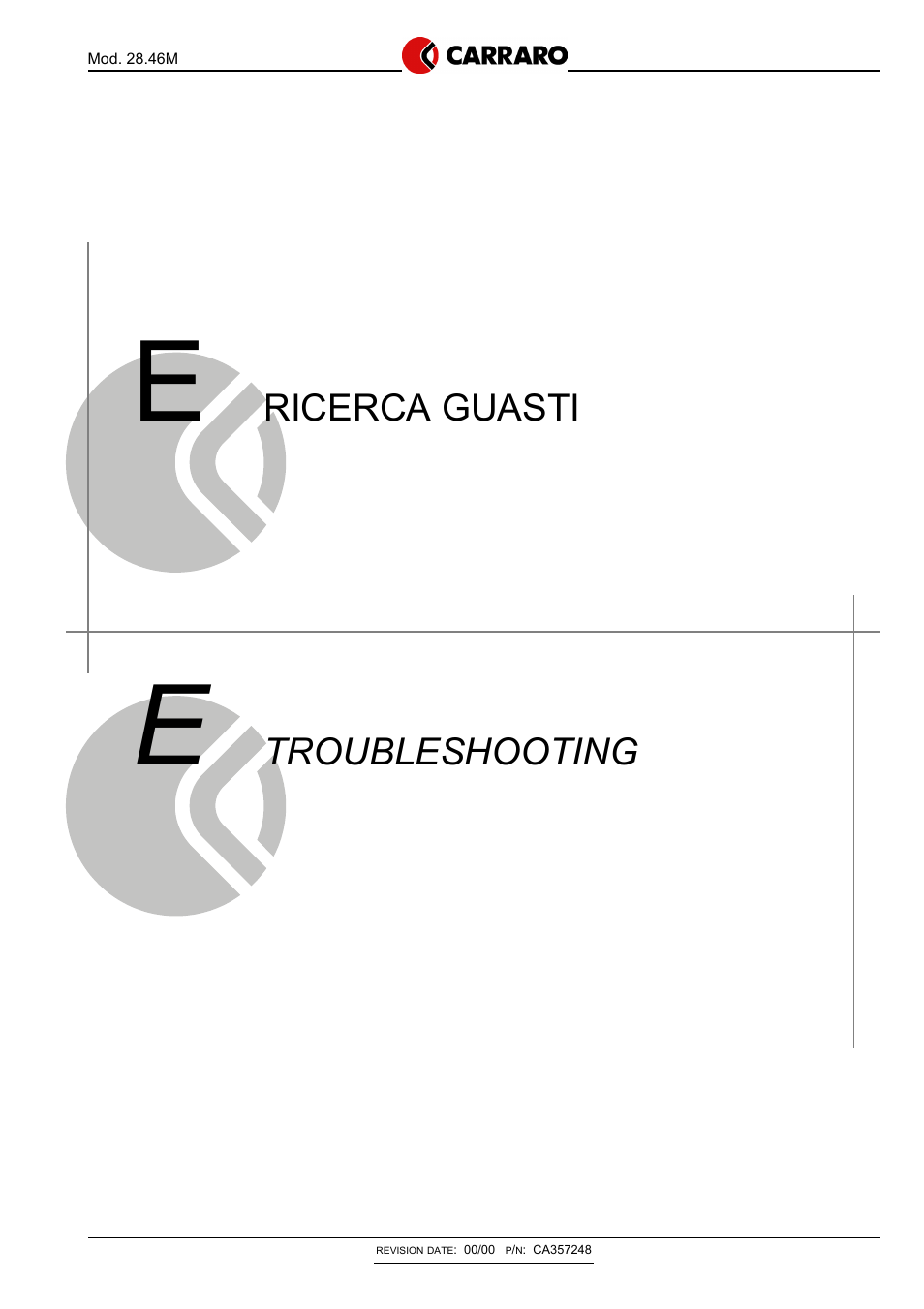 Troubleshooting, Ricerca guasti | Gradall 534D-10 Service Manual User Manual | Page 238 / 364