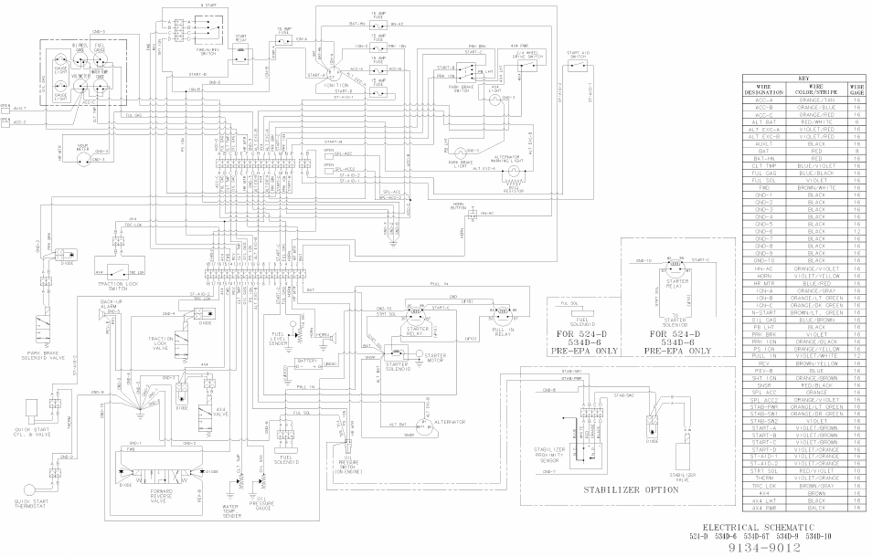 9134-9012 electrical schematic | Gradall 534D-10 Service Manual User Manual | Page 343 / 364