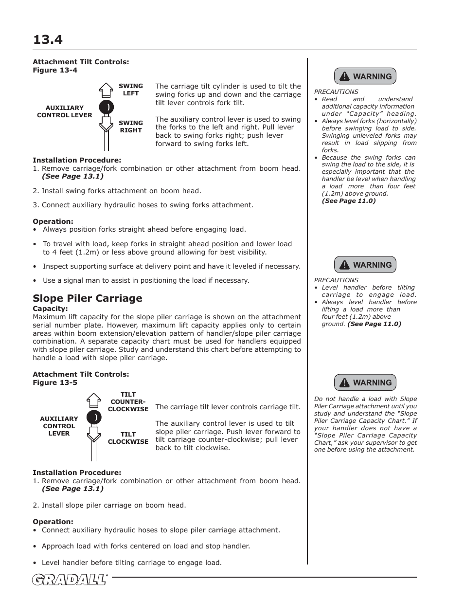 Slope piler carriage | Gradall 534D-10 Service Manual User Manual | Page 38 / 364
